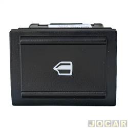 Interruptor do vidro - alternativo - Ospina - <b>Volkswagen Fox 1.0 8V Route Total Flex 2P de 2009 at 2010</b> - Gol 2009 em diante - Fox - simples para painel - preto - lado do motorista - cada (unidade) - 021173