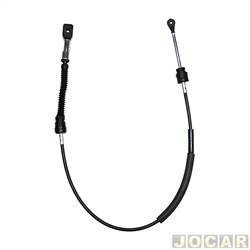 Cabo de comando do cmbio - Fnia - <b>Volkswagen Gol Power 1.6 8V Total Flex 4P - G5 de 2008 at 2012</b> - Gol/Voyage/Saveiro G5 2008 at 2013 - para engate - 1235mm - cada (unidade) - 61-579