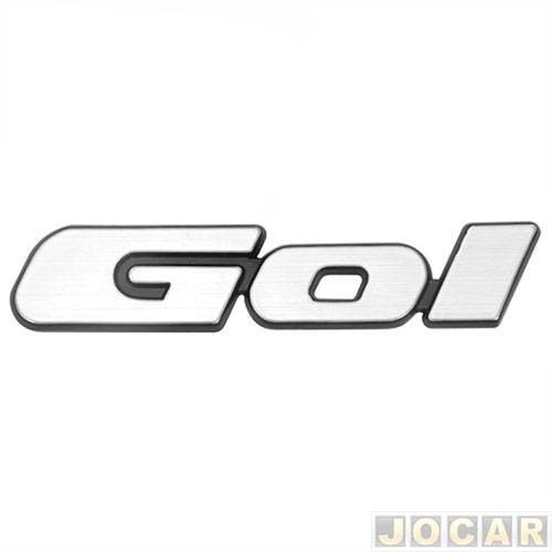 Letreiro - alternativo - Gol 1997 até 1999 - Gol - escovado - cada (unidade)