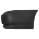 Ponteira do para-choque traseiro - DTS - Volkswagen Saveiro Cabine Simples Robust 1.6 8V Flex de 2016 em diante - Saveiro Robust 2016 em diante - texturizado - com furo para refletor e sem furo para sensor - preto - lado do passageiro - cada (unidade) - 6690