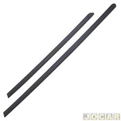 Friso do teto - alternativo - <b>Volkswagen Parati Plus 1.6 Mi Total Flex 4P - G4 de 2005 at 2010</b> - Parati 2000 at 2008 - 4 portas - sem abertura para big rack - preto - lado do passageiro - cada (unidade)