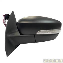 Retrovisor externo - Metagal - <b>Volkswagen Saveiro Cabine Estendida Cross 1.6 8V I-Motion Total Flex de 2013 at 2015</b> - Saveiro Cross 2014 em diante - eltrico com pisca - lado do motorista - cada (unidade) - RWVE89CE