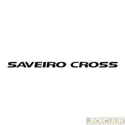 Faixa adesiva lateral - Saveiro Cross 2010 at 2013 - auto adesivo - preto - cada (unidade)