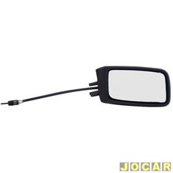 Retrovisor externo - alternativo - Santana/Santana Quantum 1984 at 1990 - com controle manual - lado do passageiro - cada (unidade)