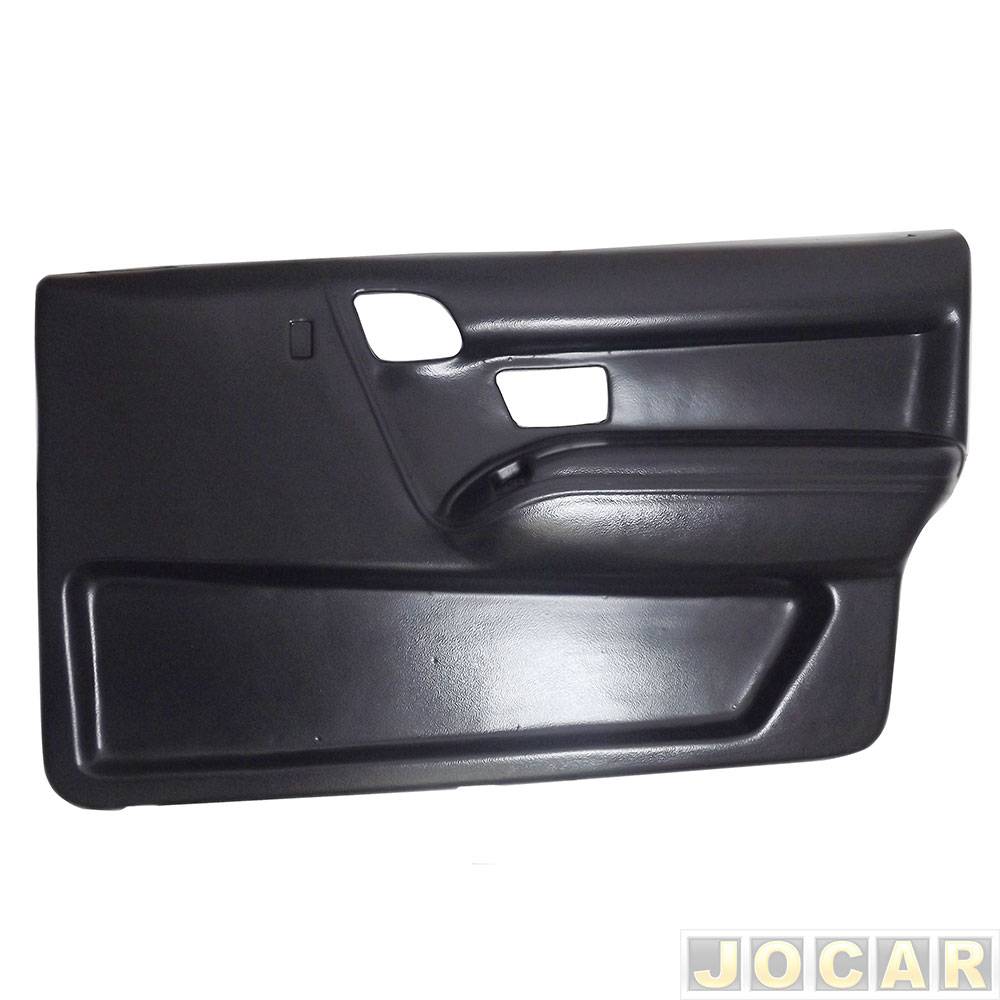 Revestimento de porta - alternativo - Santana/Santana Quantum 1991 até 1998 - moldado - 4 portas - preto - dianteiro - lado do passageiro - cada (u...