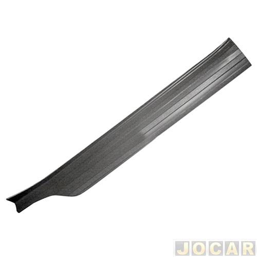 Friso da soleira da porta - alternativo - AutoPlast - Santana/Santana Quantum 1984 até 1990 - 4 portas - marrom - traseiro - lado do motorista - c...