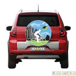 Capa de estepe - Maxine - <b>Volkswagen CrossFox 1.6 8V SP Total Flex 4P de 2006 at 2007</b> - CrossFox - ADRENALINA BIKE - cada (unidade) - 0948