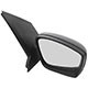 Retrovisor externo - SPJ - Volkswagen Fox 1.0 TEC 8V Total Flex 2P de 2012 at 2014 - Fox 2010 at 2014 - com controle - preto - lado do passageiro - cada (unidade) - EB730