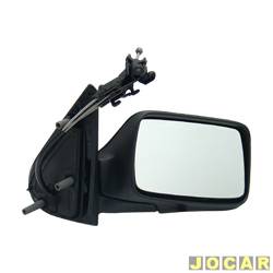 Retrovisor externo - importado - Golf 1992 at 1998 - com controle manual - preto - lado do passageiro - cada (unidade) - VM171NR