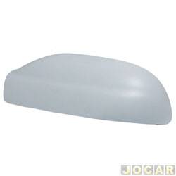 Capa do retrovisor - alternativo - Metagal - <b>Volkswagen Fox 1.6 8V Plus Total Flex 2P de 2003 at 2010</b> - Fox 2003 at 2009 - encaixe Metagal - para pintar - lado do motorista - cada (unidade) - RWNC45