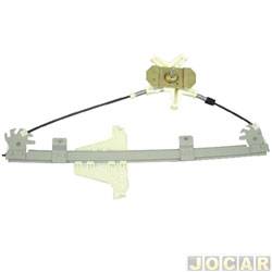 Mquina de vidro - Engeparts - <b>Volkswagen Fox 1.6 8V I-Motion Total Flex 4P de 2009 at 2014</b> - Fox 2010 at 2014 - 4 portas manual pino alto - dianteiro - lado do passageiro - cada (unidade) - 222266