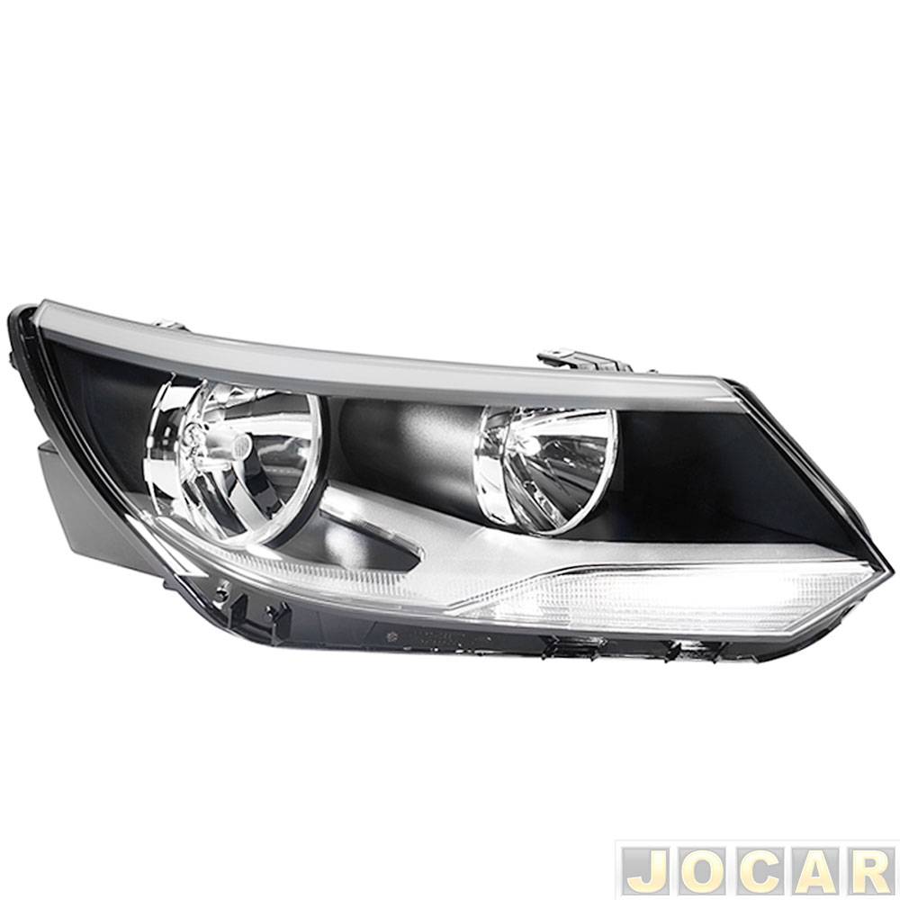 Farol principal - Hella - Tiguan 2011 até 2017 - elétrico - lado do motorista - cada (unidade) - 1EL.010.749.211