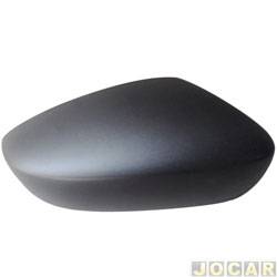Capa do retrovisor - Metagal - <b>Volkswagen Fox 1.6 8V I-Motion Total Flex 4P de 2009 at 2014</b> - Fox 2010  2014 - para pintura ABS - lado do passageiro - cada (unidade) - RWTC42LI