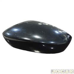Capa do retrovisor - Metagal - <b>Volkswagen Gol Trendline 1.6 8V I-Motion Total Flex 2P de 2014 at 2015</b> - Fox 2010 at 2022 - Up! 2013 at 2021 - Gol 2013 at 2022 - Polo 2012 at 2014 - para pintura ABS - lado do motorista - cada (unidade) - RWTC43LI