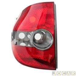 Lanterna traseira principal - Arteb - <b>Volkswagen Fox 1.0 8V Route Total Flex 2P de 2007 at 2010</b> - Fox/CrossFox 2003 at 2009 - fum - lado do motorista - cada (unidade) - 0460473