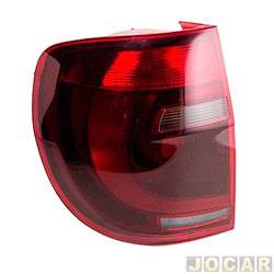 Lanterna traseira principal - TYC - <b>Volkswagen Fox 1.0 TEC 8V Total Flex 2P de 2012 at 2014</b> - Fox 2010 at 2014 - Fume - lado do motorista - cada (unidade) - 192052