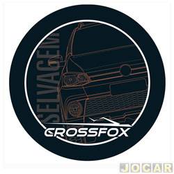 Capa de estepe - Comix Acessrios - <b>Volkswagen CrossFox 1.6 8V Total Flex 4P de 2009 at 2014</b> - CrossFox 2006 em diante - Super Cross - cada (unidade) - CC549