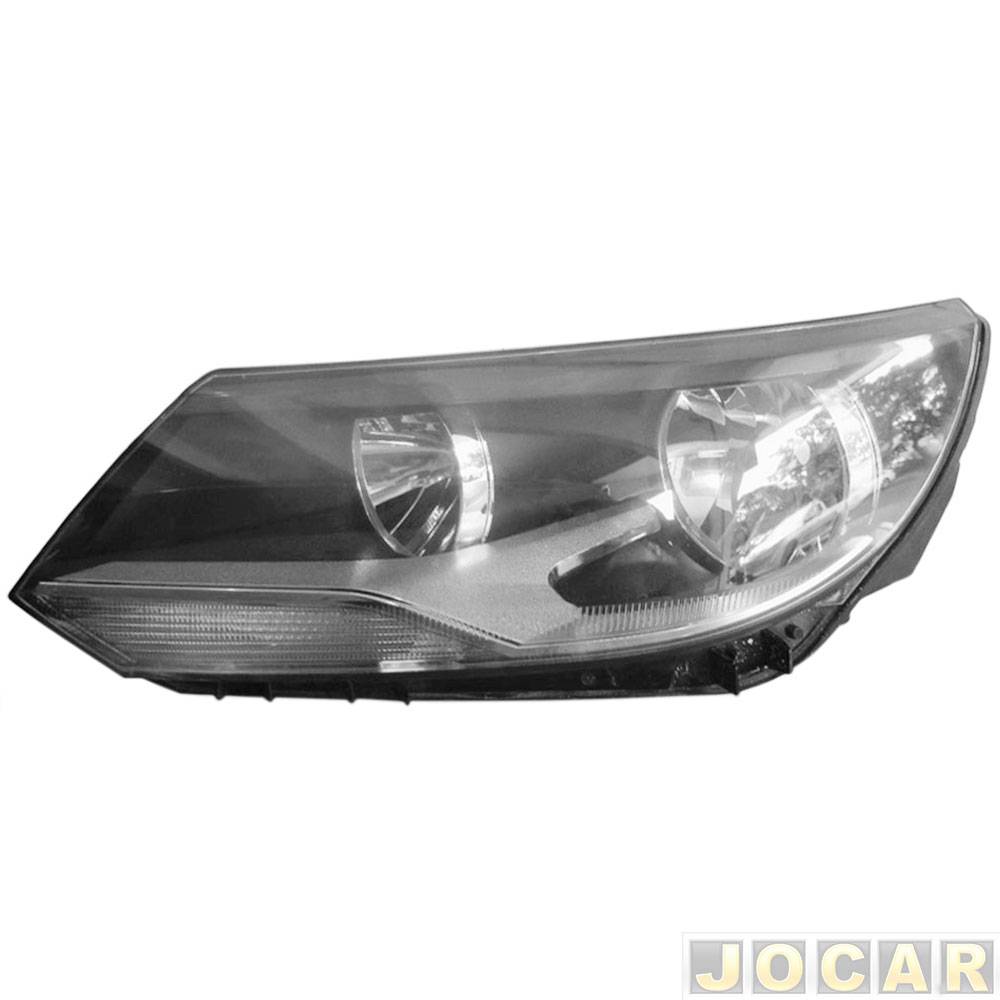 Farol principal - TYC - Tiguan 2012 até 2017 - elétrico sem xenon - lado do motorista - cada (unidade) - 23221