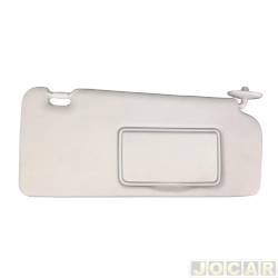 Quebra-sol - Newtec - Volkswagen Fox 1.6 8V Plus Total Flex 4P de 2004 at 2010 - Fox 2003 at 2014 - com espelho e lanterna - cinza claro - lado do passageiro - cada (unidade) - NT2900VW