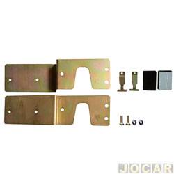 Suporte da trava eltrica - Dial - <b>Volkswagen Fox 1.0 8V Plus 2P de 2003 at 2004</b> - Fox 2003 at 2009 - 2 portas - jogo - LVW29