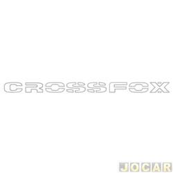 Faixa adesiva lateral - alternativo - CrossFox 2005 at 2010 - CrossFox - lateral - prata - lado do passageiro - cada (unidade)