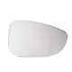 Lente do retrovisor com base - alternativo - G Componentes - Jetta 2011 at 2016 - lado do passageiro - cada (unidade) - GB1066