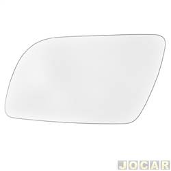 Lente do retrovisor com base - alternativo - G Componentes - Volkswagen Polo Sedan 1.6 Mi 8V I-Motion Total Flex 4P de 2009 at 2014 - Polo 2007 at 2014 - lado do motorista - cada (unidade) - GB1031