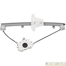 Mquina de vidro - Engeparts - <b>Volkswagen Fox 1.6 8V Plus Total Flex 2P de 2003 at 2010</b> - Fox 2003 em diante - 2 portas - eltrica para motor original e Mabuchi - lado do motorista - cada (unidade) - 122995