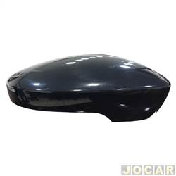 Capa do retrovisor - Metagal - <b>Volkswagen SpaceFox 1.6 8V Plus I-Motion Total Flex 4P de 2010 at 2011</b> - Fox 2010 at 2022 - Up! 2013 at 2021 - Gol 2013 at 2022 - Polo 2012 at 2014 - com furo - liso - para pintar - lado do passageiro - cada (unidade) - RWNC46LI
