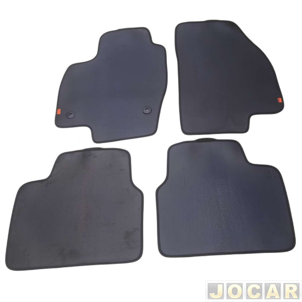 Tapete de borracha - BRB Unicol - T-Cross 2019 até 2024 - Golden Rubber 4 peças - preto - jogo - 945048.1