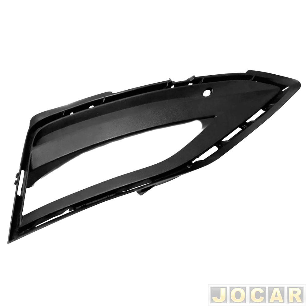 Grade (moldura) lateral do para-choque - importado - Jetta 2019 em diante - com furo - lado do passageiro - cada (unidade) - 29098