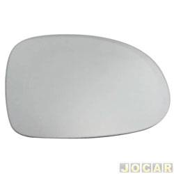 Lente do retrovisor com base - importado - Tiguan 2016 em diante - com aquecedor - lado do passageiro - cada (unidade) - 29250