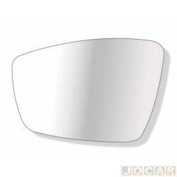 Lente do retrovisor com base - Troque Fcil - <b>Volkswagen Gol Connect 1.6 8V I-Motion Flex 4P de 2015 at 2017</b> - Up! 2015 em diante - lado do motorista - cada (unidade) - 6610M