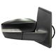 Retrovisor externo - importado - Volkswagen Fox 1.6 8V I-Motion Total Flex 4P de 2009 at 2014 - Fox 2010 at 2014 - eltrico com pisca - texturizado - preto - lado do passageiro - cada (unidade) - 194524