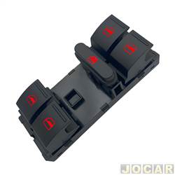 Interruptor do vidro - alternativo - <b>Volkswagen Passat Variant 3.2 V6 24V FSI Tiptronic - importado de 2007 at 2009</b> - Passat 2006 at 2014 - qudruplo com bloqueio de vidros - cada (unidade)