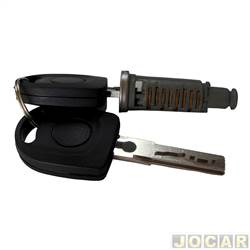 Cilindro da chave da porta - Ori - <b>Volkswagen Polo Hatch 1.6 Mi 8V I-Motion Total Flex 4P de 2009 at 2014</b> - Polo 2003 em diante - Fox 2003 at 2014 - com chave Snake - cada (unidade) - 1155