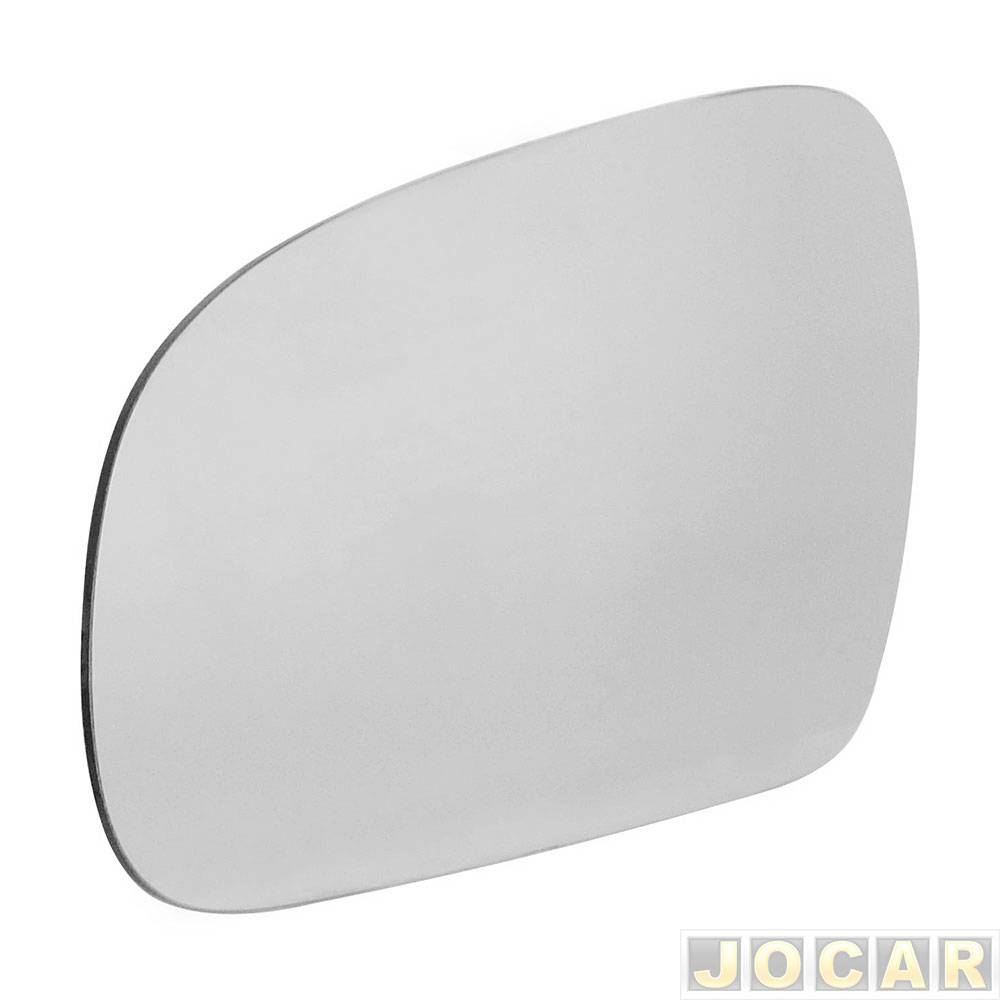 Lente do retrovisor com base - Metagal - Fox/Spacefox 2003 até 2009 - prata - lado do motorista - cada (unidade) - RWNM45
