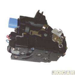 Fechadura da porta - <b>Volkswagen Polo Hatch 1.6 Mi 8V I-Motion Total Flex 4P de 2009 at 2014</b> - Polo 2003 at 2014 - com trava eltrica - lado do passageiro - cada (unidade)