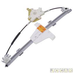Mquina de vidro - Engeparts - <b>Volkswagen CrossFox 1.6 8V I-Motion Total Flex 4P de 2014 at 2016</b> - Fox 2003 em diante - 4 portas - eltrico - para motor Mabuchi - dianteira - lado do motorista - cada (unidade) - 121183