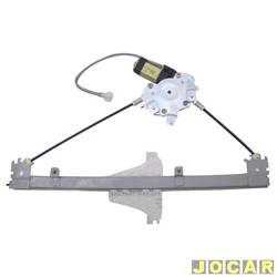 Mquina de vidro - <b>Volkswagen Fox 1.0 8V Plus Total Flex 4P de 2004 at 2010</b> - Fox 4 portas 2003 at 2009 - eltrica com motor - dianteira - lado do passageiro - cada (unidade)