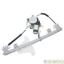 Mquina de vidro - <b>Volkswagen Fox 1.0 8V Plus Total Flex 4P de 2004 at 2010</b> - Fox 4 portas 2003 at 2009 - eltrica com motor - traseiro - lado do passageiro - cada (unidade)