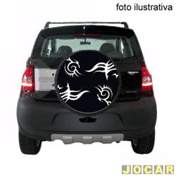 Capa de estepe - Maxine - <b>Volkswagen CrossFox 1.6 8V SP Total Flex 4P de 2006 at 2007</b> - CrossFox - WIND - cada (unidade) - 0256