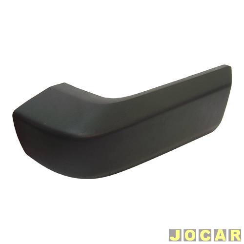 Ponteira do para-choque traseiro - alternativo - Plastiron (Autimex) - Caravan 1985 até 1990 - preta - lado do passageiro - cada (unidade) - 11956
