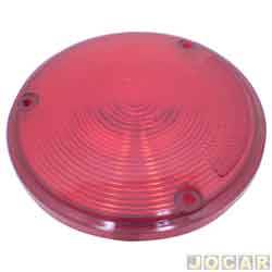 Lente da lanterna traseira - alternativo - Opala 1975 até 1979 - Reta - vermelha - cada (unidade)