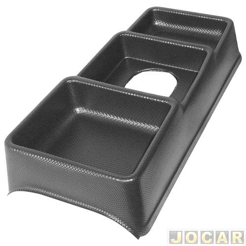 Console - alternativo - Henrisan - Chevette 1973 até 1986 - preto - cada (unidade) - HS017
