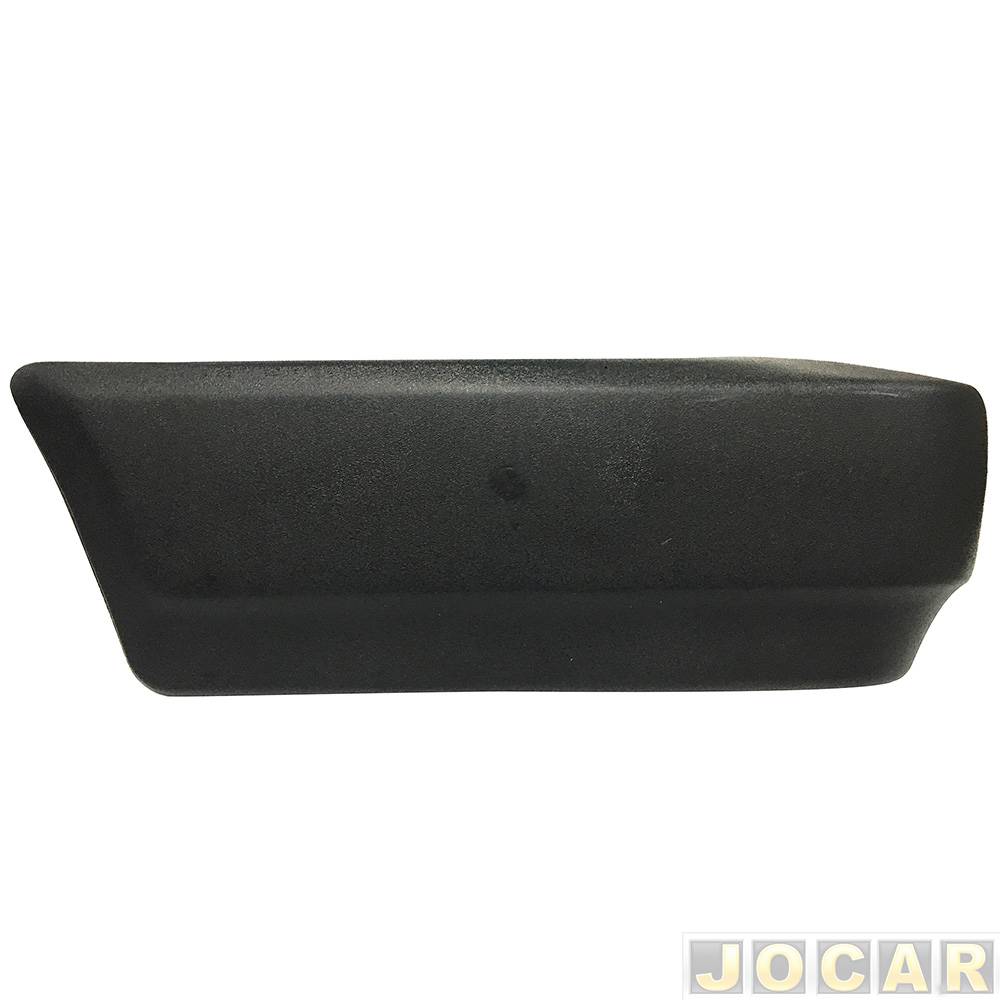 Ponteira do para-choque dianteiro - alternativo - KJ - Chevette/Marajó 1983 até 1986 - Chevy 500 todos os modelos - preto - lado do passageiro - ca...