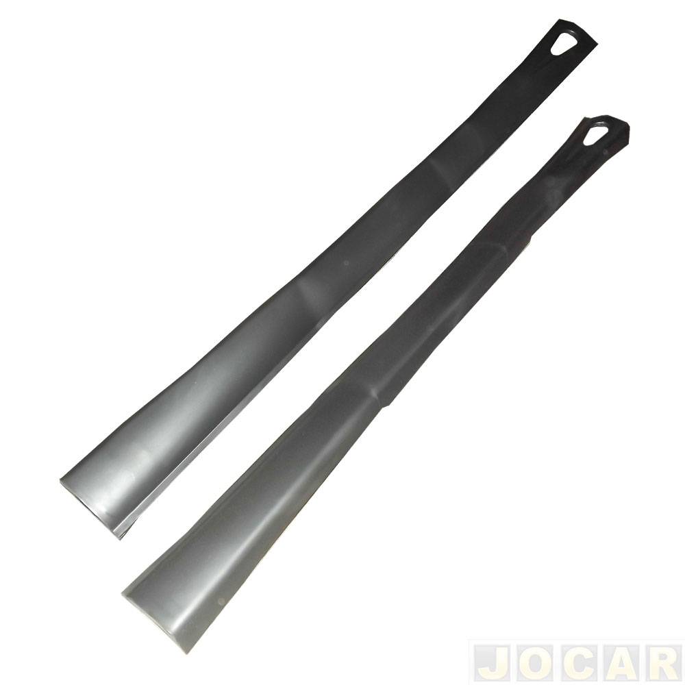 Spoiler lateral - alternativo - Chevette 1973 até 1993 - com tela - preto - par