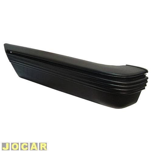 Ponteira do para-choque traseiro - alternativo - Monza sedan 1982 até 1990 - preto - lado do motorista - cada (unidade)
