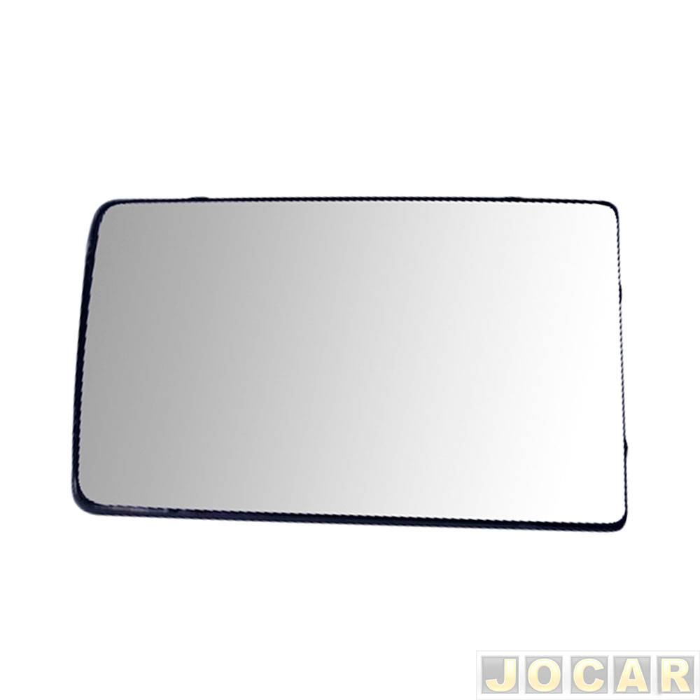 Lente do retrovisor com base - Metagal - Monza 1986 até 1993 - Opala 1991 até 1992 - com controle - prata - lado do motorista - cada (unidade) - S....