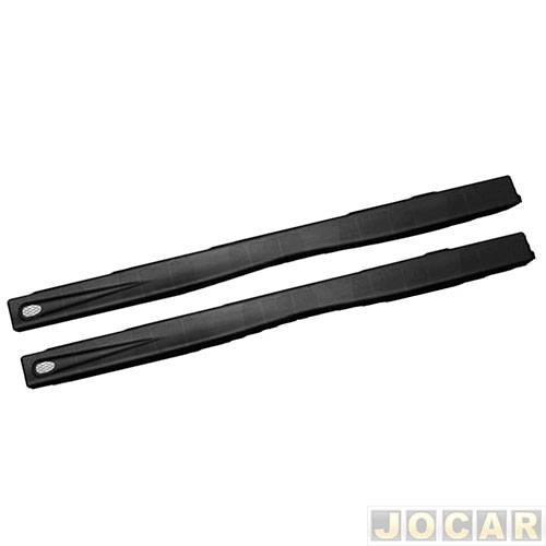 Spoiler lateral - alternativo - Monza 1985 até 1996 - 4 portas - com tela - preta - par